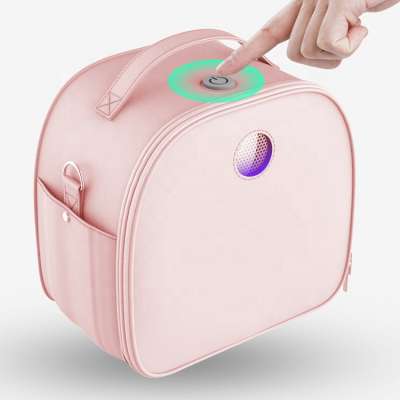 Portable USB Rechargeable Led UV Sterilizer Disinfection Storage Bag With Voice Prompt